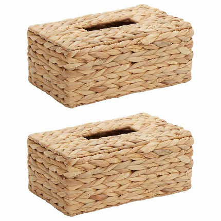Överdrag till Papperslådor 2 pcs Vattenhyacint Naturfärg