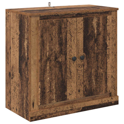 Skåp 3 pcs Gammalt trä 210 x 35,5 x 67,5 cm Konstruerat trä