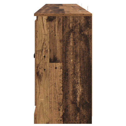 Skåp 3 pcs Gammalt trä 210 x 35,5 x 67,5 cm Konstruerat trä