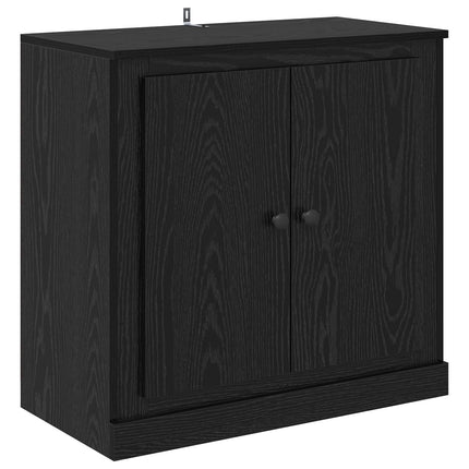 Skåp 3 pcs Svart ek 210 x 35,5 x 67,5 cm Konstruerat trä