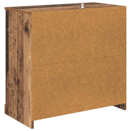 Skåp 2 pcs Gammalt trä 70 x 35,5 x 67,5 cm Konstruerat trä