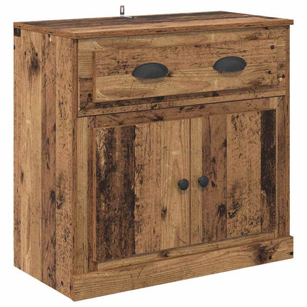 Skåp 2 pcs Gammalt trä 70 x 35,5 x 67,5 cm Konstruerat trä