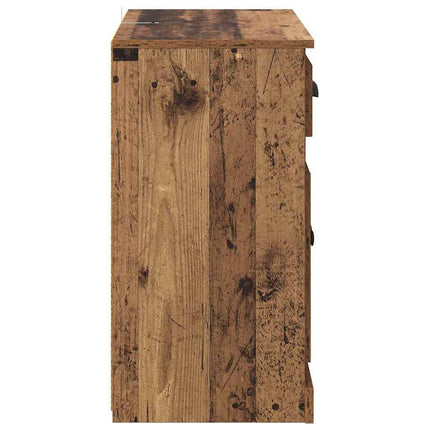 Skåp 2 pcs Gammalt trä 70 x 35,5 x 67,5 cm Konstruerat trä