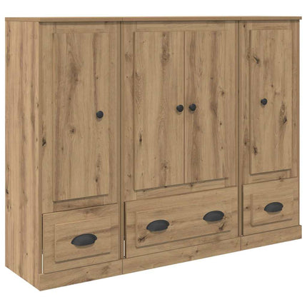Skåp 3 pcs Artisan Ek 132 x 35,5 x 103,5 cm Konstruerat trä