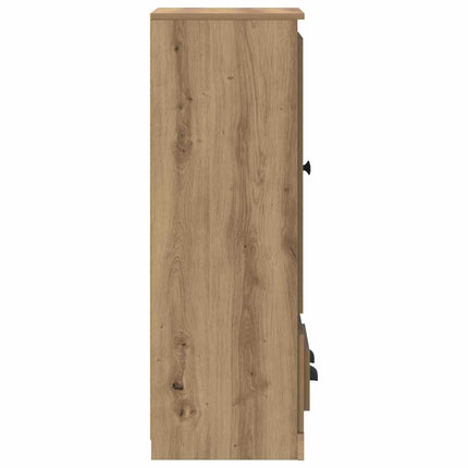 Skåp 3 pcs Artisan Ek 132 x 35,5 x 103,5 cm Konstruerat trä