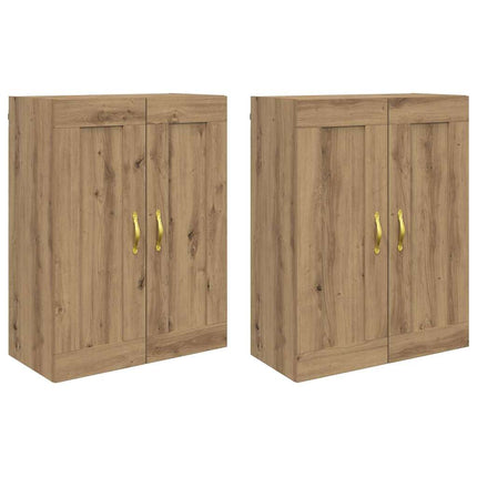 Väggmonterat skåp 2 pcs Artisan Ek 69,5 x 34 x 90 cm