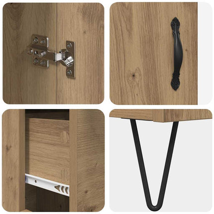 Skåp Artisan Ek 69,5 x 34 x 90 cm Konstruerat trä