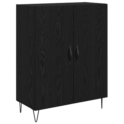 Skåp Vit och svart ek 69,5 x 34 x 180 cm Konstruerat trä