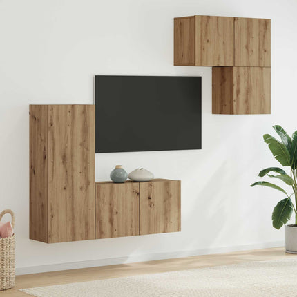 TV-skåp 4 st Artisan Ek Konstruerat trä