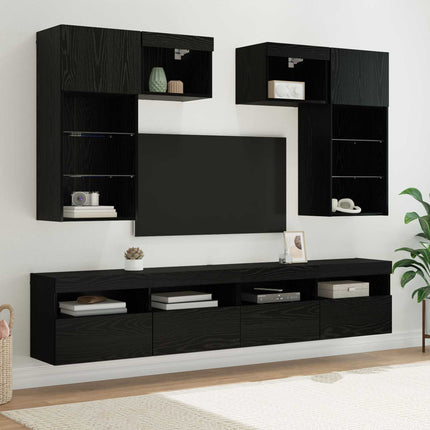 TV Vägg Enheter 6 pcs 100 x 30 x 40 cm Artisan Ek