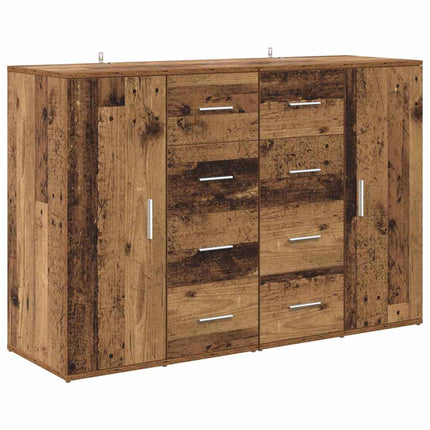 Skåp Corona 2 pcs Gammalt trä 59 x 39 x 80 cm Konstruerat trä