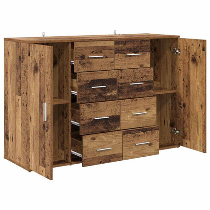 Skåp Corona 2 pcs Gammalt trä 59 x 39 x 80 cm Konstruerat trä