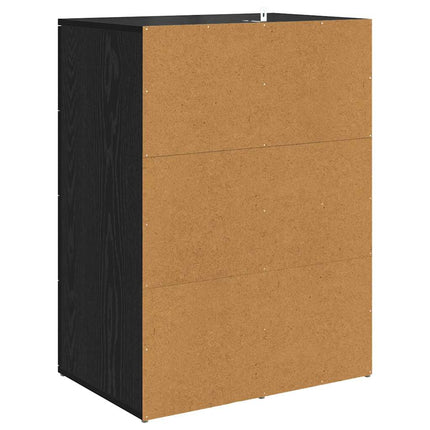 Skåp Corona 2 pcs Svart Ek 59 x 39 x 80 cm Konstruerat trä