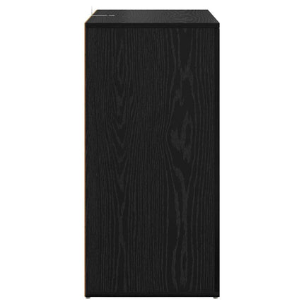 Skåp Corona 2 pcs Svart Ek 59 x 39 x 80 cm Konstruerat trä