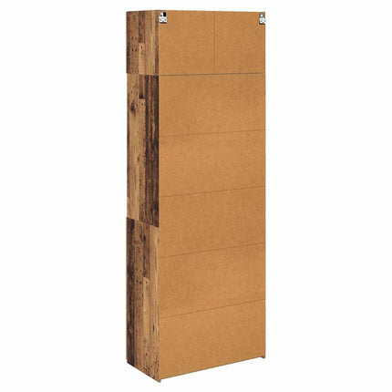 Förvaringsskåp Gammalt trä 80 x 42,5 x 225 cm Konstruerat trä