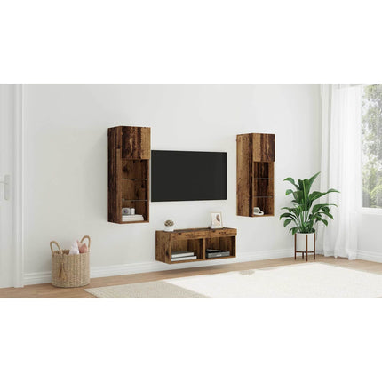TV-väggskåp 4 st Artisan Ek Konstruerat trä
