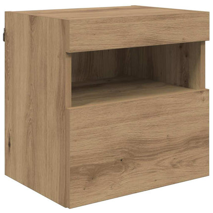 TV-väggenheter med LED 5 pcs Artisan Ek 40,5 x 30 x 90 cm