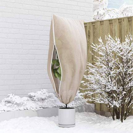 Frostskydd för växtfleeceöverdrag 5 pcs Beige 1,55 x 1 m