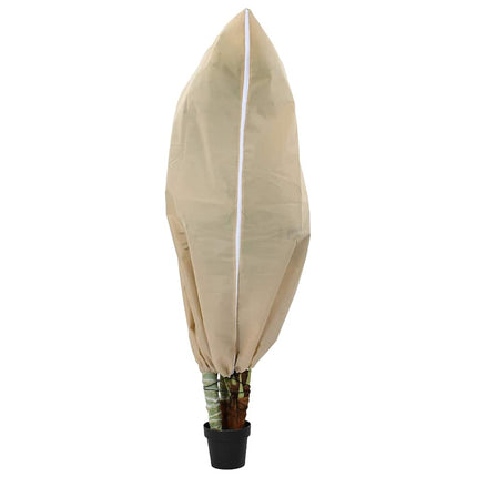 Frostskydd för växtfleeceöverdrag 5 pcs Beige 1,55 x 1,55 m