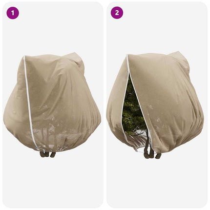 Frostskydd för växtfleeceöverdrag 3 st Beige 2,5 x 3,14 m