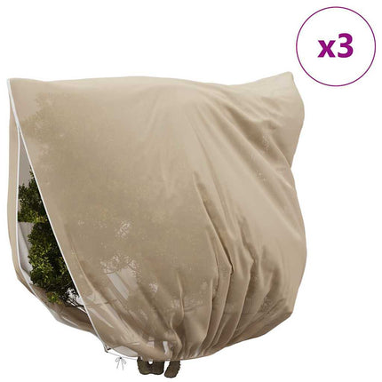 Frostskydd för växtfleeceöverdrag 3 pcs Beige 2,5 x 3,14 m