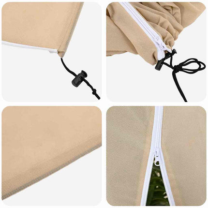 Frostskydd för växtfleeceöverdrag 3 pcs Beige 3,5 x 3,93 m