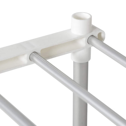 Tubular Shelf med lagring Vit 42,5 x 27 x 91,5 cm Aluminium