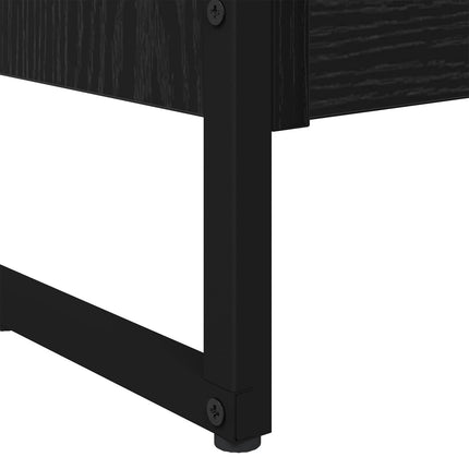 Bokskåp 2 pcs Svart Ek 60 x 30 x 189,5 cm Konstruerat trä