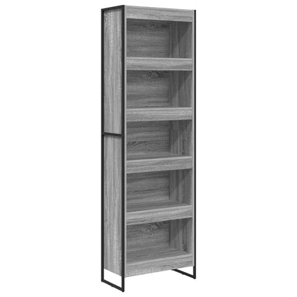 Bokskåp 2 pcs Grå Sonoma 60 x 30 x 189,5 cm Konstruerat trä