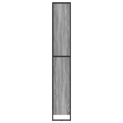 Bokskåp 2 pcs Grå Sonoma 60 x 30 x 189,5 cm Konstruerat trä