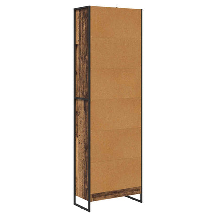 Bokskåp 2 pcs Gammalt trä 60 x 30 x 189,5 cm Konstruerat trä