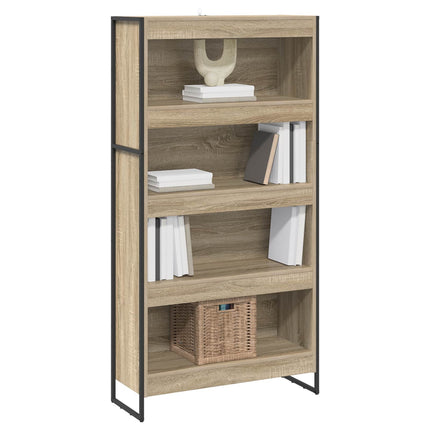 Bokskåp 2 pcs Sonoma 80 x 30 x 155 cm Konstruerat trä