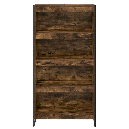 Bokskåp 80 x 30 x 155 cm Konstruerat trä Rökek