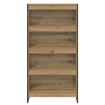 Bokskåp 80 x 30 x 155 cm Konstruerat trä Artisan Ek