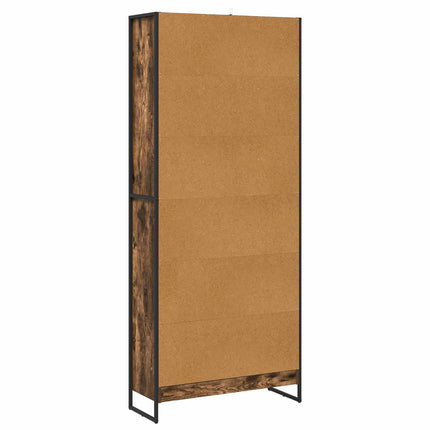 Bokskåp 2 pcs Rökek 80 x 30 x 189,5 cm Konstruerat trä