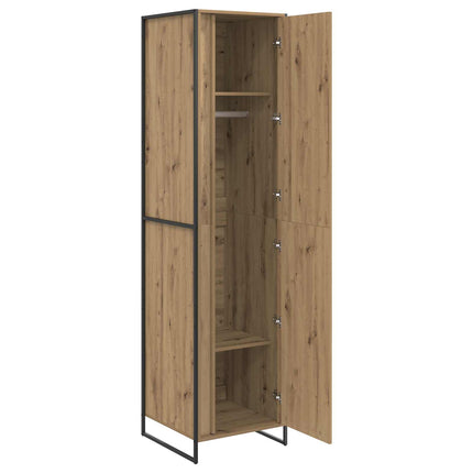 Garderob med dörr Artisan Ek 50 x 50 x 200 cm Konstruerat trä