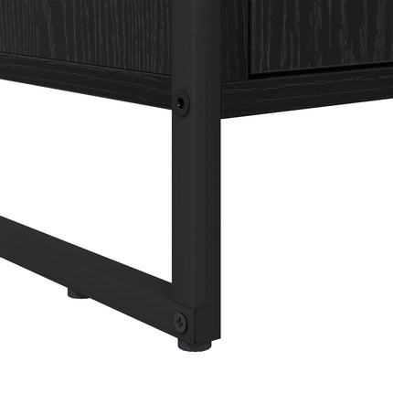 Bokskåp 2 pcs Svart Ek 99,5 x 30 x 108 cm Konstruerat trä