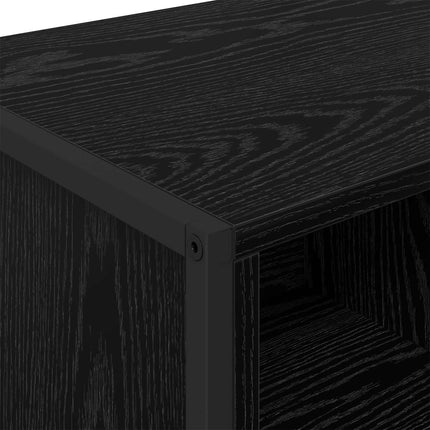 Sideboard Svart Ek 81 x 36 x 150.5 cm Konstruerat trä