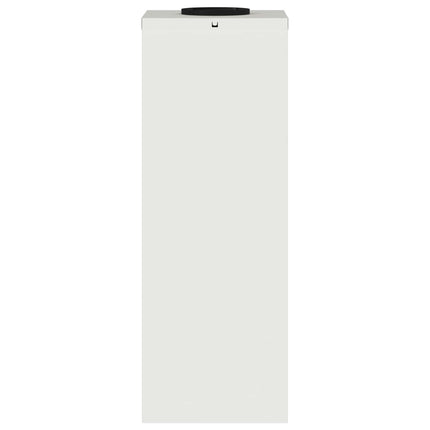 Solcell LED-vägbelysning 2 pcs Vit Kallvalsat stål