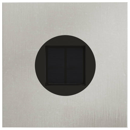 Solcell LED-vägbelysning 2 pcs Silver Rostfritt stål