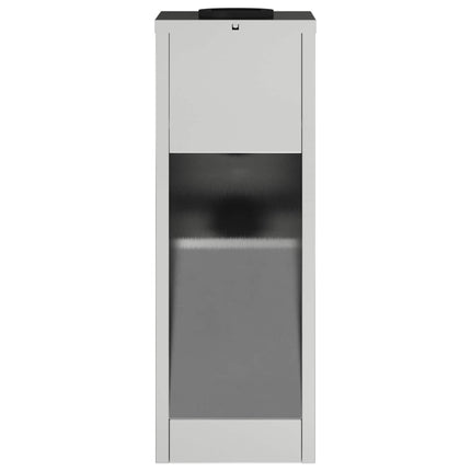Solcell LED-vägbelysning 2 pcs Silver Galvaniserad