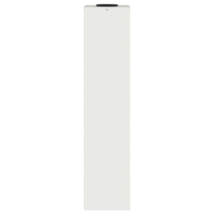 Solcell LED-vägbelysning 2 pcs Vit Kallvalsat stål