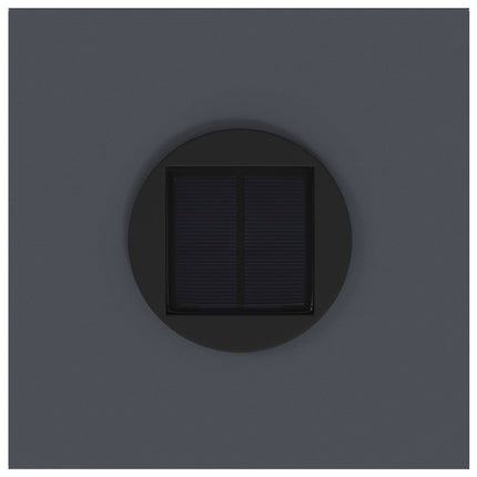 Solcell LED-vägbelysning 2 st Varmvit 18 x 18 x 80 cm