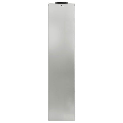 Solcell LED-vägbelysning 2 pcs Silver Galvaniserad