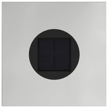 Solcell LED-vägbelysning 2 pcs Silver Galvaniserad