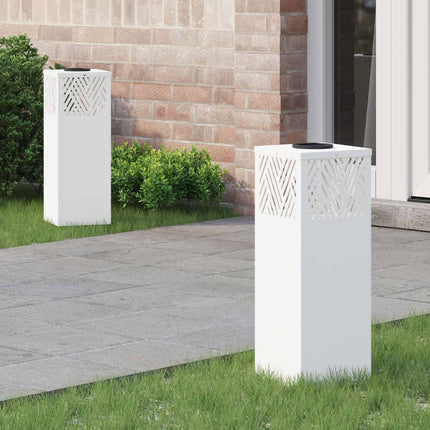 Solar LED Stig Ljus 2 st Varmvit 18 x 18 x 50 cm