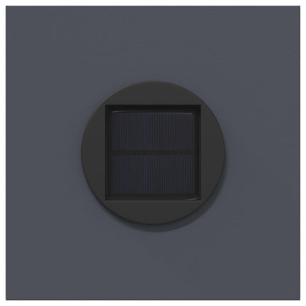 Solar LED Stig Ljus 2 pcs Antracit Kallvalsat stål