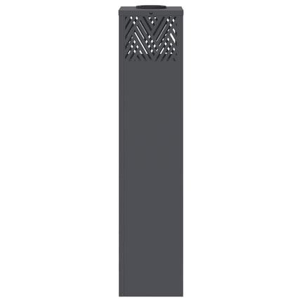 Solar LED Stig Ljus 2 pcs Antracit Kallvalsat stål