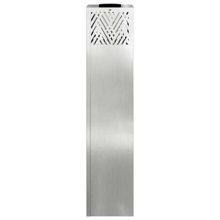 Solar LED Stig Ljus 2 st Varmvit 18 x 18 x 80 cm Galvaniserad