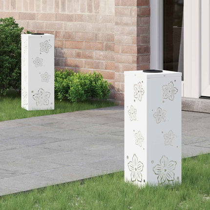 Solar LED Stig Ljus 2 st Varmvit 18 x 18 x 50 cm